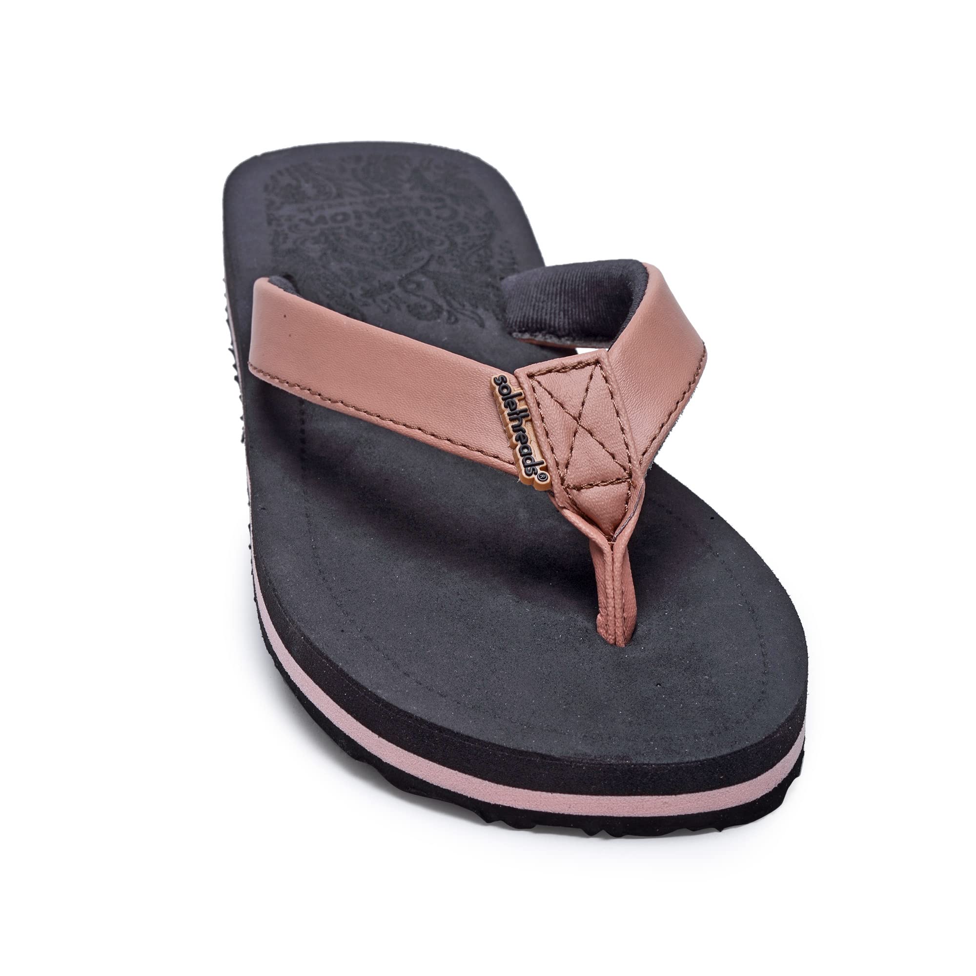 solethreads CUSHION CLASSIC| Super Soft | Comfort | Cushion | Bounce Back | Durable | Handcrafted Upper | Outdoor | Flip Flops for Women-picture-22