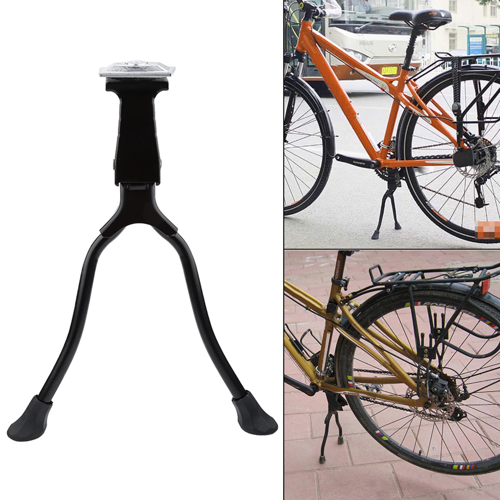 Supporto Bici, Leggero e Stabile in Lega di Alluminio, Cavalletto Bicicletta a Doppia Gamba for Ciclisti, Garage, Viaggi, Officine