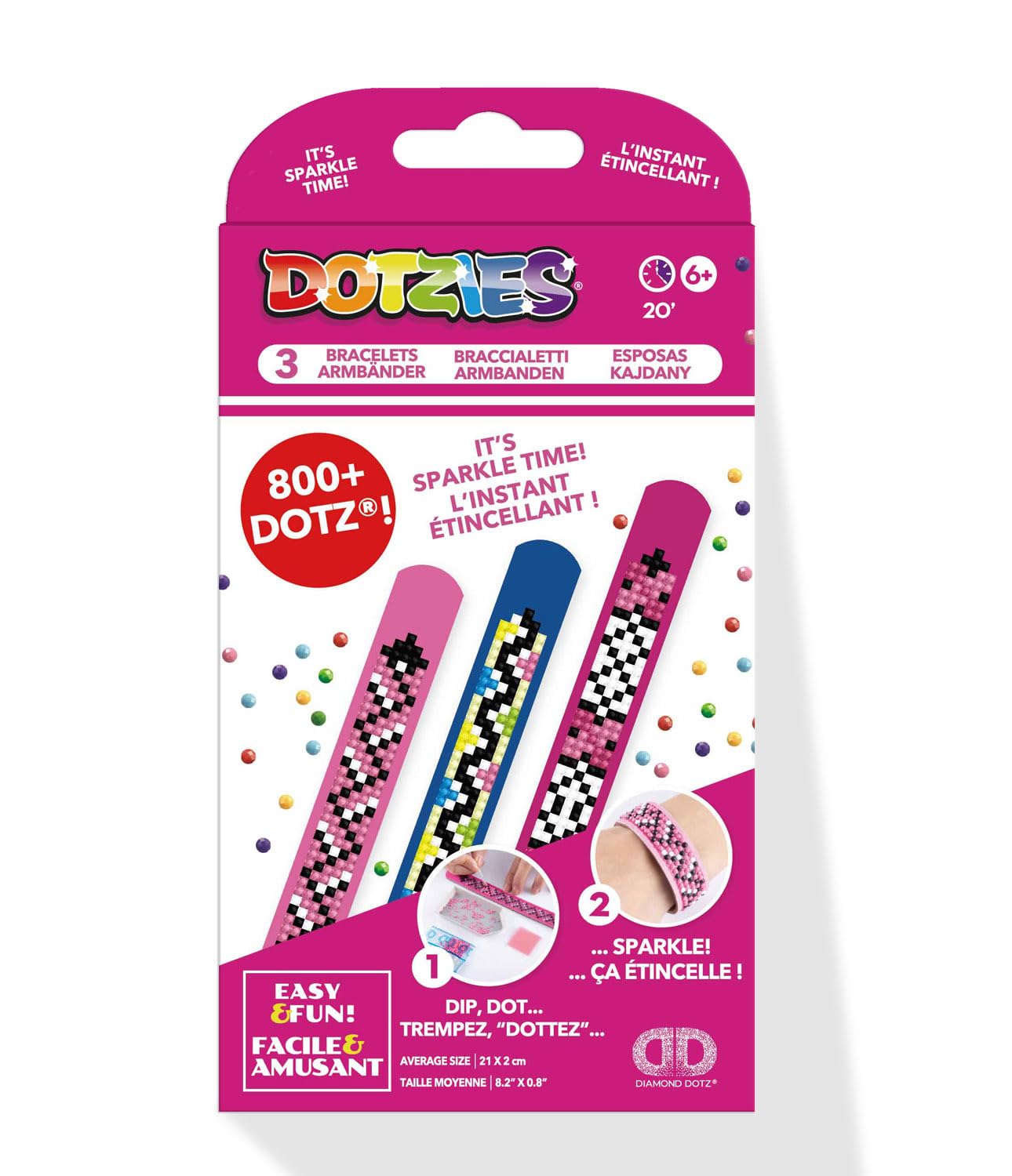 DIAMOND DOTZ Evening Glow Bracelet Making Kit for Adults, Diamond Art Craft