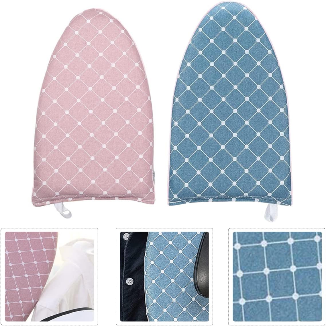2Pcs Heat Resistant Garment Steamer Gloves Protective Ironing Mitts for Handheld Steamers Safe Steaming and Ironing Non-Slip Design for Home Use