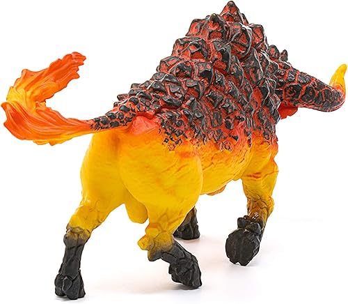 Miniatura 4 de Schleich Eldrador Creatures - Figura de toro de lava de 7 pulgadas, figura de monstruo de fuego para niños y niñas para juegos imaginativos,