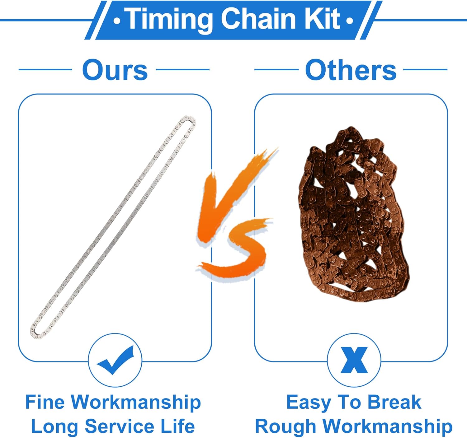 1 Set Engine Timing Chain Kit for Hyundai Accent Elantra Tucson Kona Veloster Sonata for Kia Rio Soul Optima Forte 1.6L 244102B700/244202B611/244312B620/243212B620