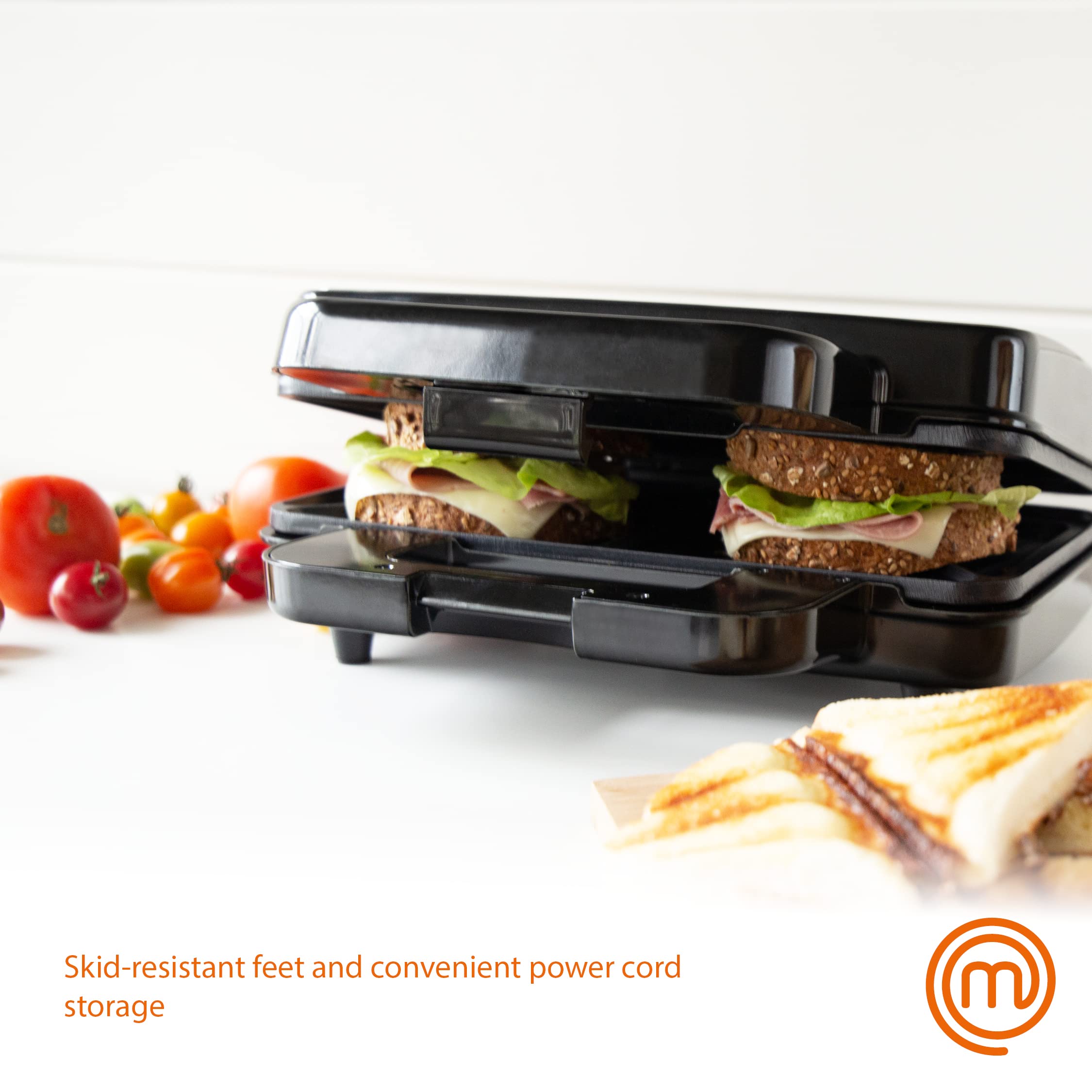 Buy MasterChef Sandwich Toaster, Cheese Toastie Maker, Panini Press