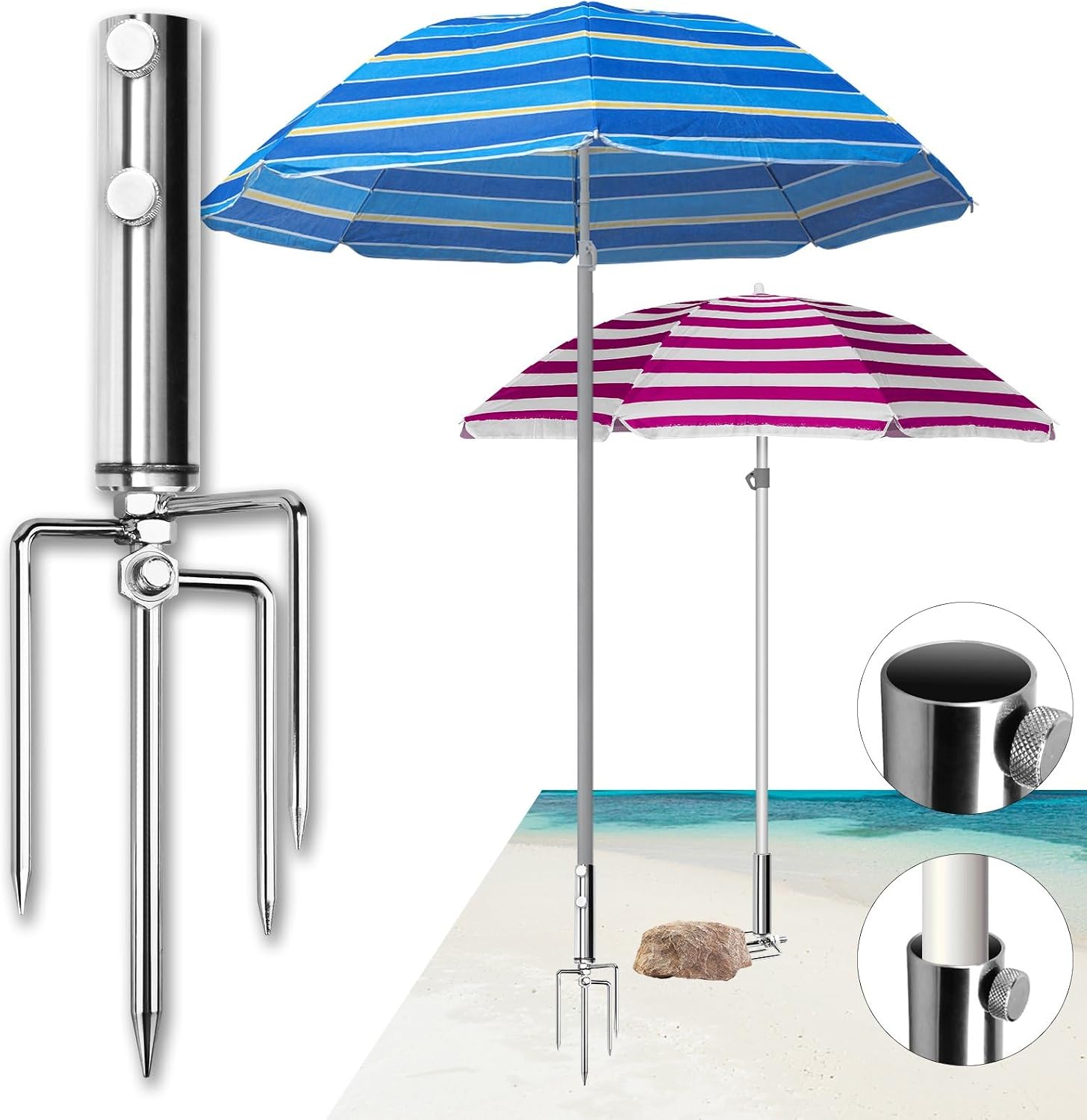 TUIBEIDAMAI Support de Parasol PourJardin,Support de Parasol de