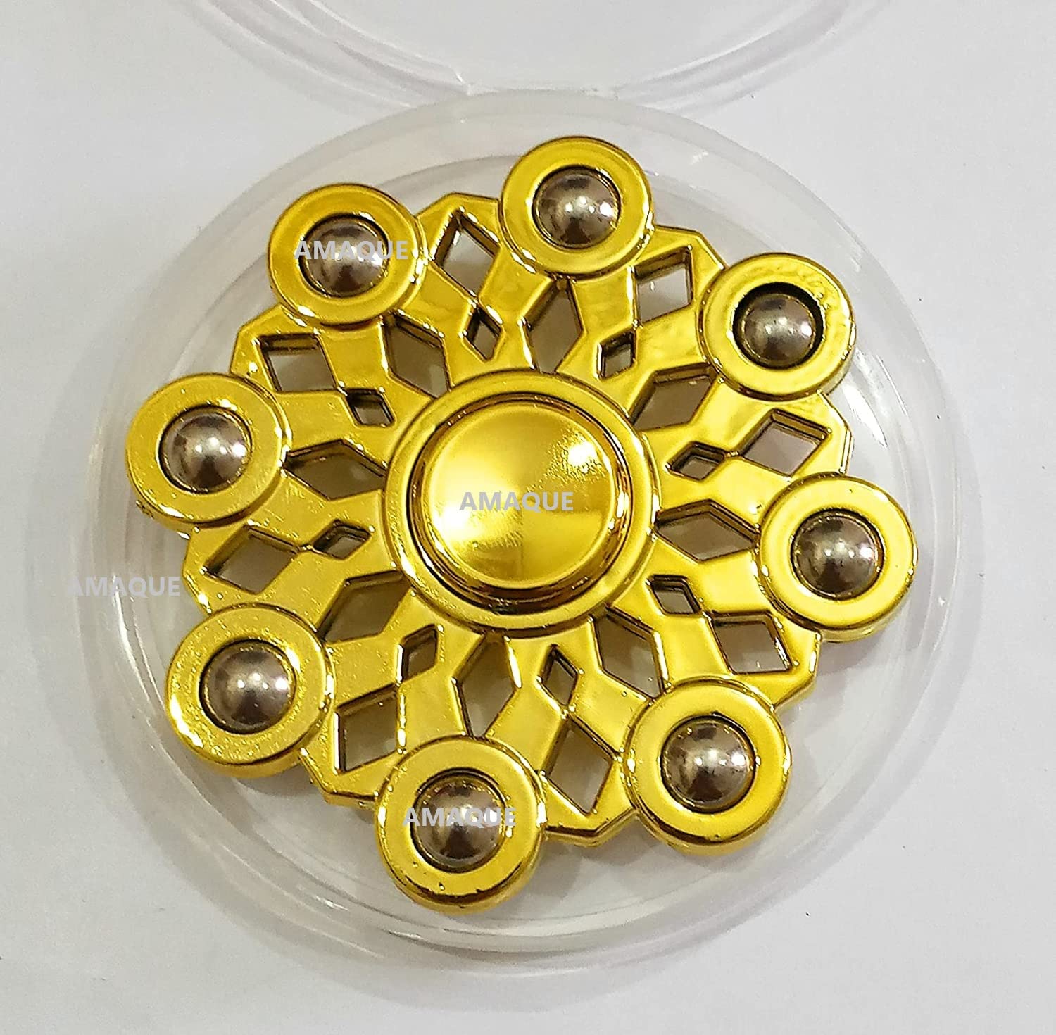 AMAQUE® Stress Relief Finger Flick Anxiety Relief Toy - High Speed, Metal Plastic, Random Color