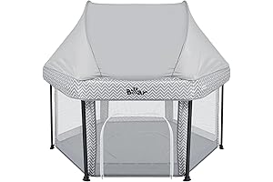 Bear Baby Outdoor Pack n Play with Canopy for Babies and Toddlers