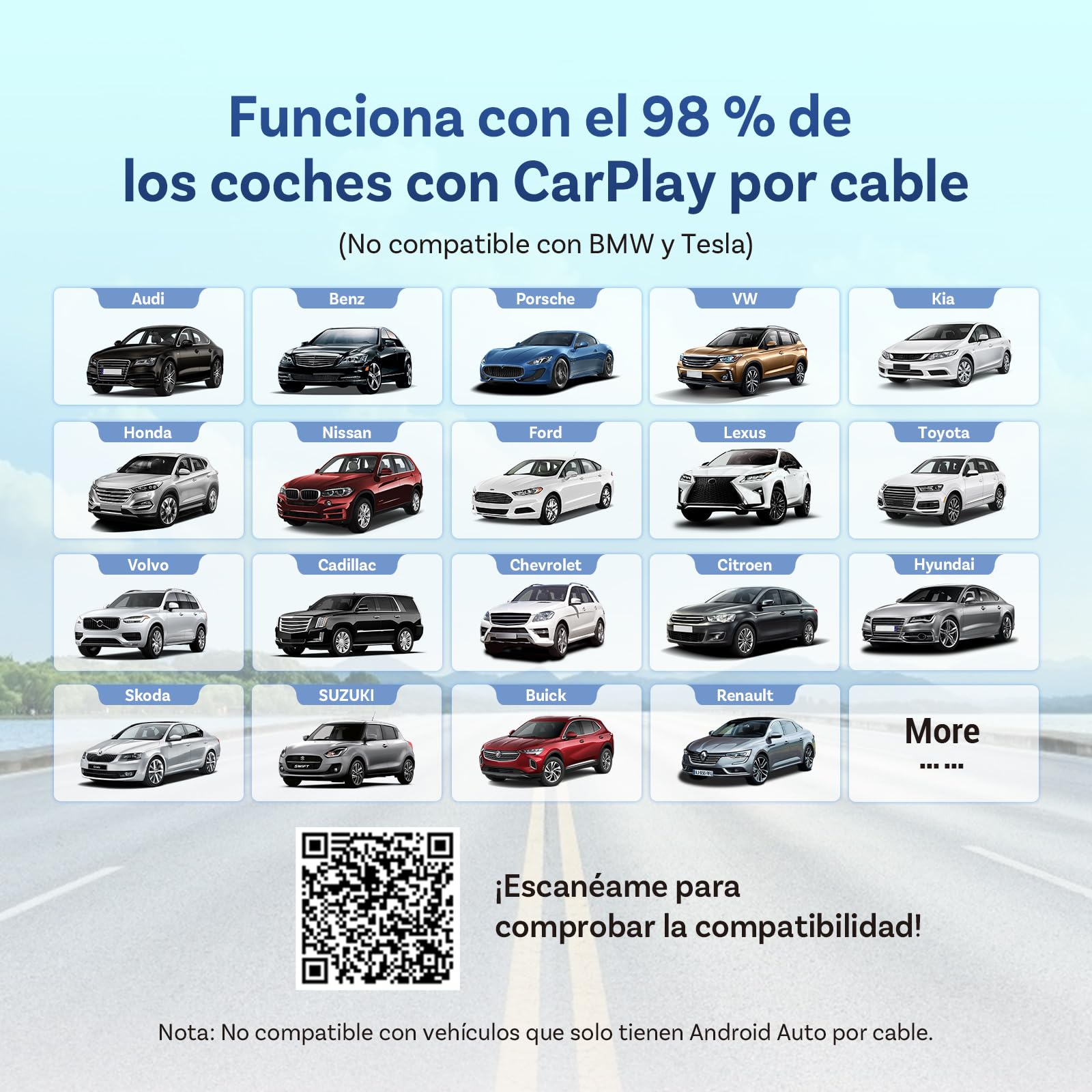 OTTOCAST Play2Video Ultra, 2025 Adaptador inalámbrico CarPlay & Android Auto con Netflix/YouTube/IPTV/Prime Video integrados, Caja AI de Android 12.0 para vehículos con CarPlay cableado de fábrica