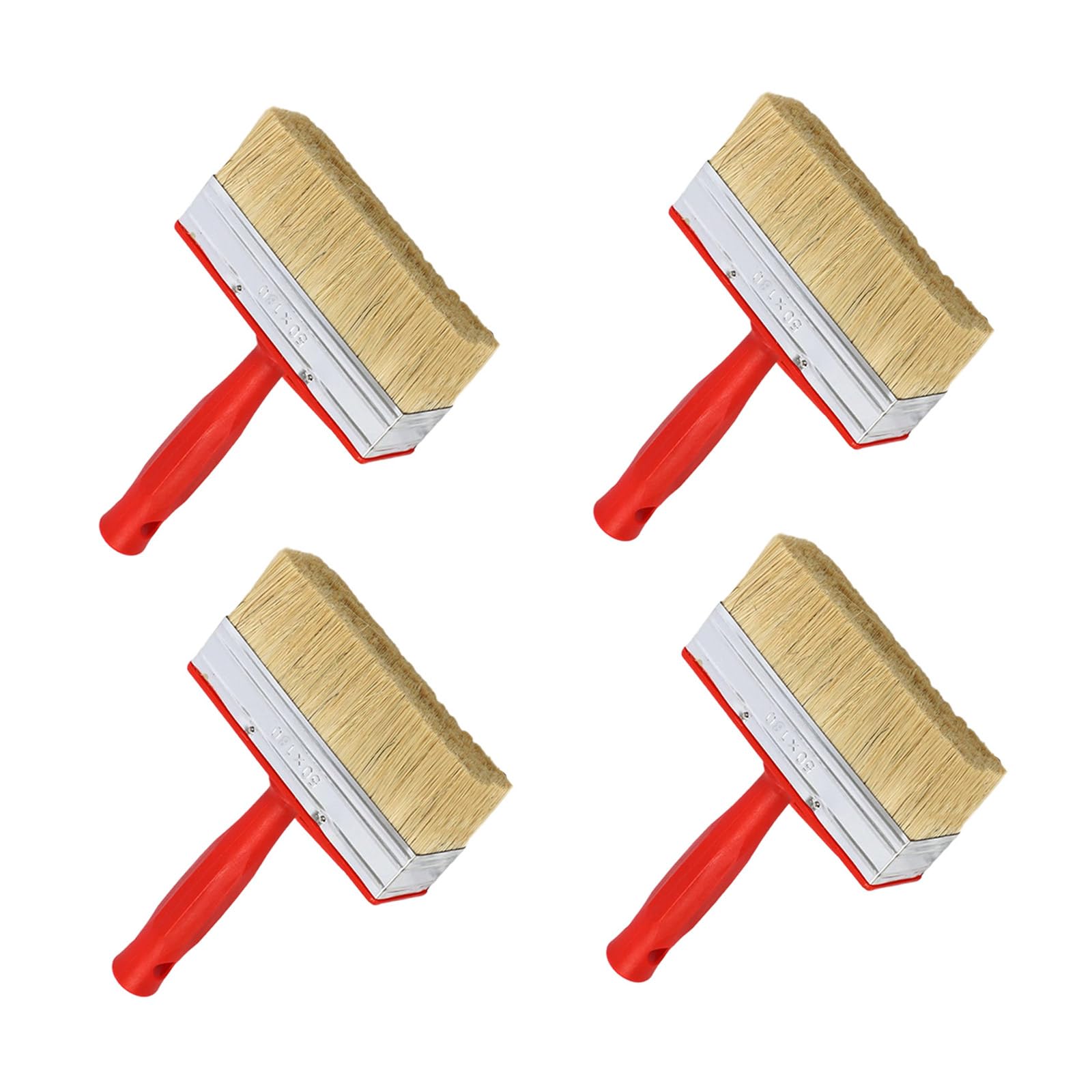 Portable Durable Stain Brush for Varnish Solvent Paint Wood Oil Application Ergonomic Handle Design Bristle Paint Brush Set