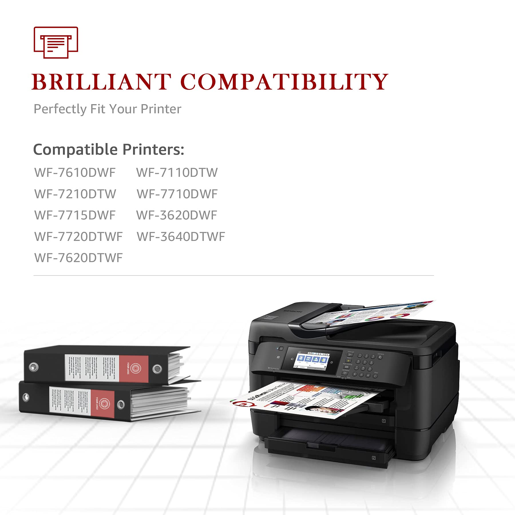 Toner Kingdom Compatibile per Epson 27XL 27 XL cartuccie pour Workforce WF-7610 WF-3620 WF-7620 WF-7720 WF-7715 WF-7210 WF-3640 WF-7710 WF-7110 (6 Nero 3 Magenta 3 Ciano 3 Giallo)