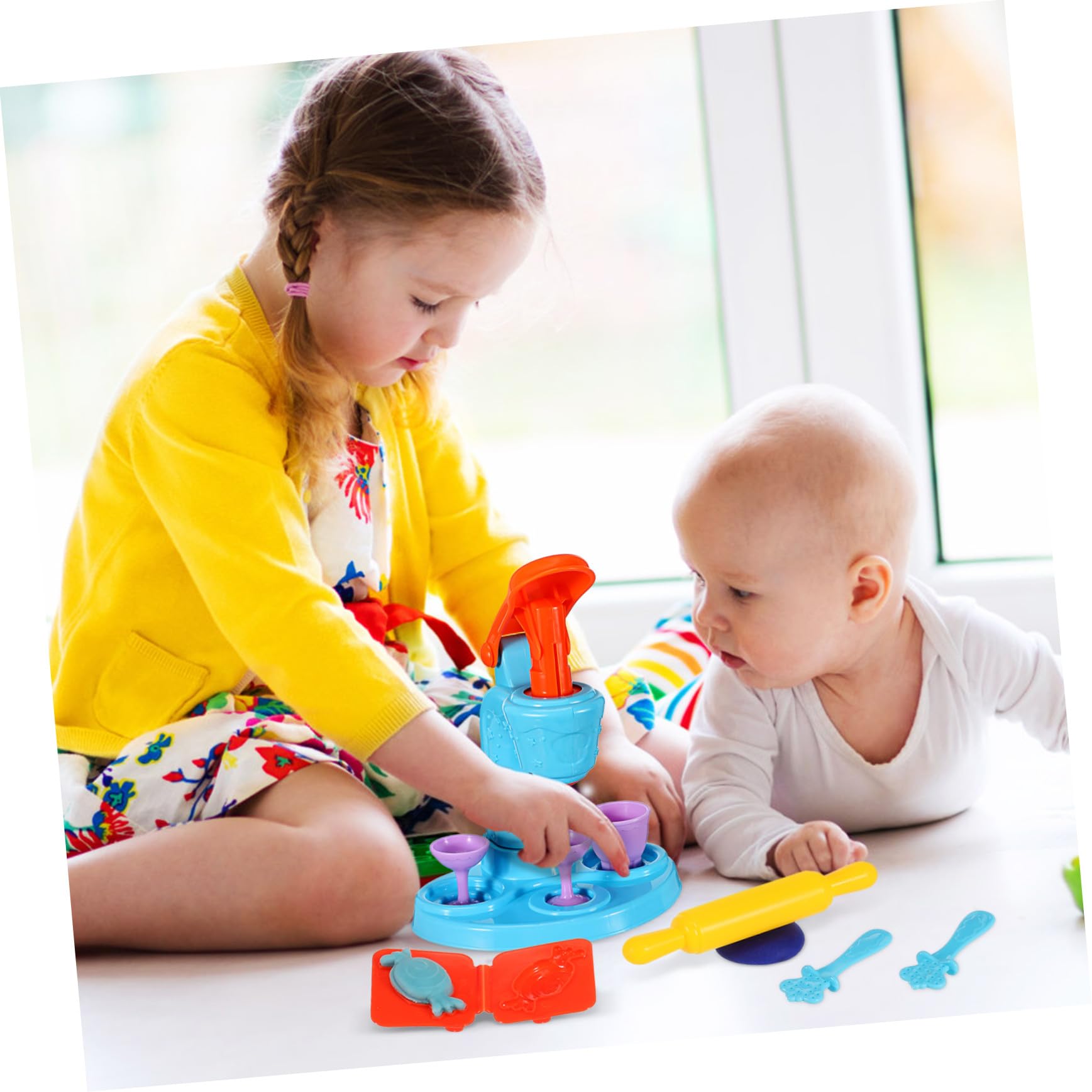 GALPADA Set di Accessori per Giocattoli da Cucina per Bambini 51 Pezzi in Abs Design Multifunzionale per Gioco Educativo e Divertente Durante le Festività
