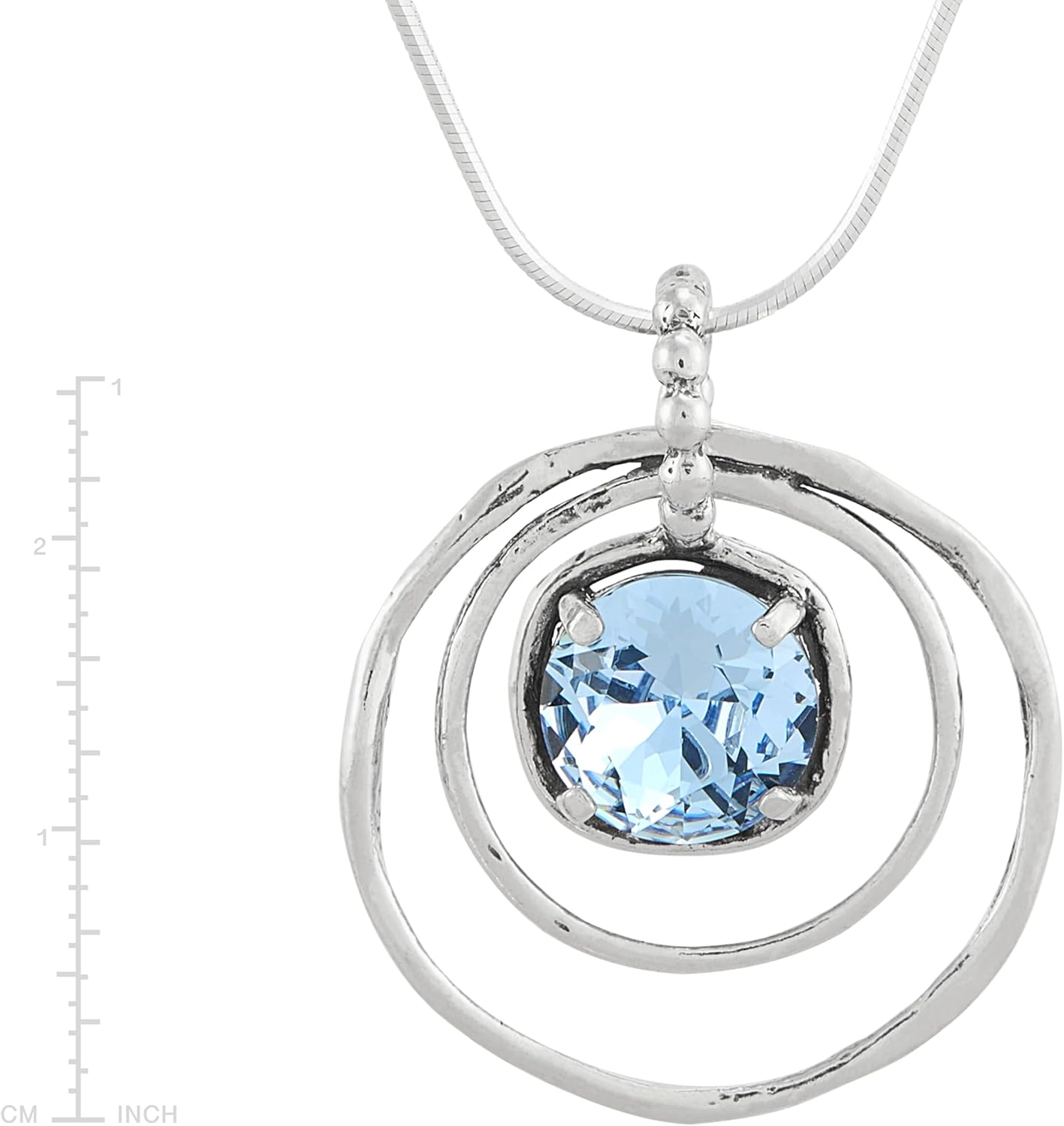 Silpada 'Cooling Out' Sterling Silver Blue Crystal Pendant Necklace, 18" - Image 5