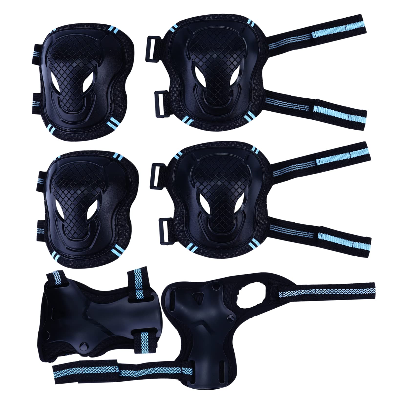 BESPORTBLE Thickened Sports Protectors for Boys and Girls Skating Elbow Kneecap Pads Adjustable