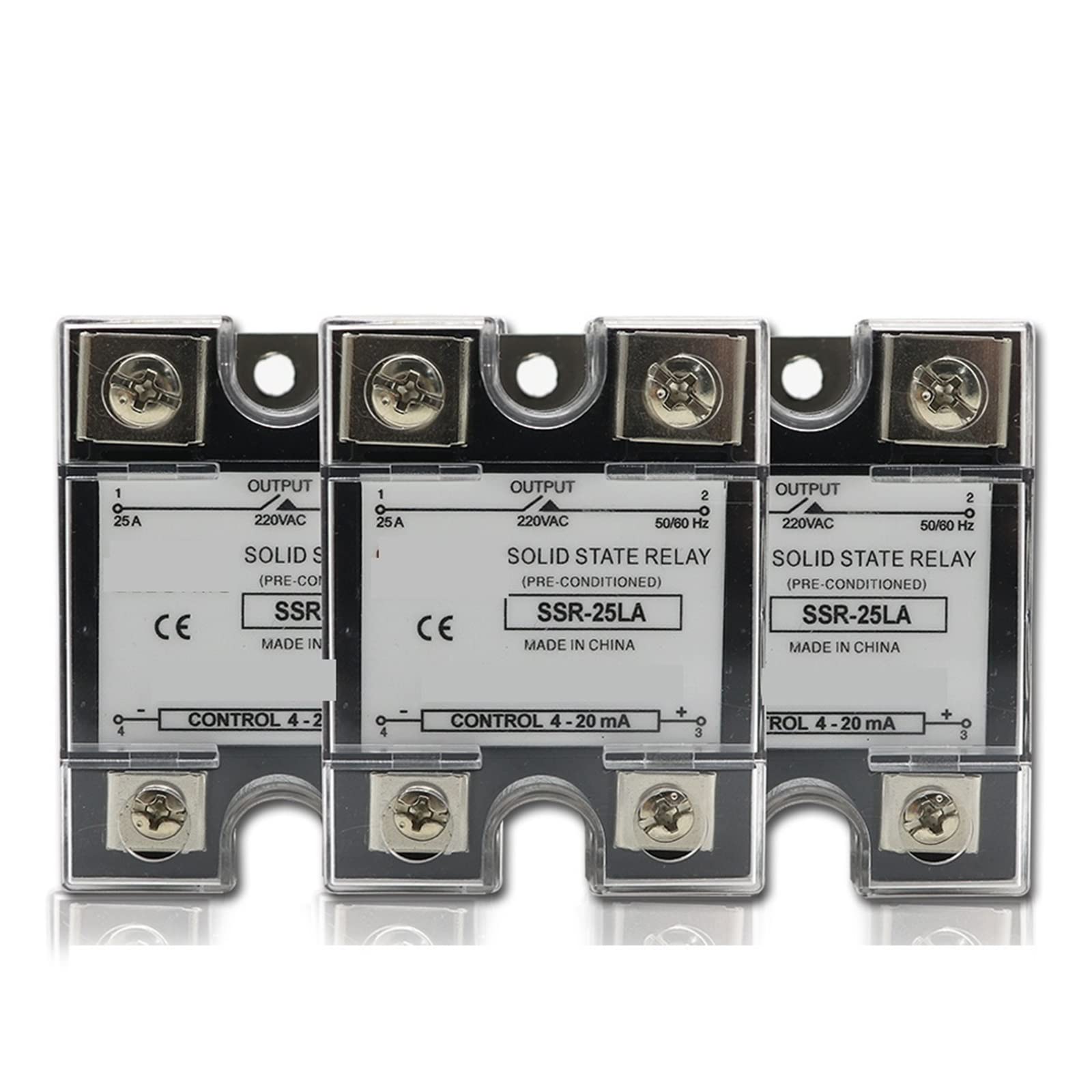 Module intelligent SSR monophasé entrée 4-20mA et sortie 220VAC pour relais 10A