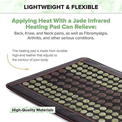 Miniatura 5 de HAILM Tapete de piedra de calor de cristal de turmalina de amatista de infrarrojo lejano, almohadilla térmica eléctrica para sofá con controlador