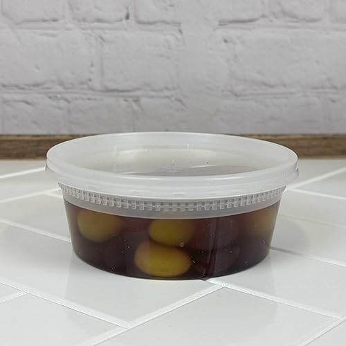Miniatura 2 de Recipientes de 12 oz con tapas (paquete de 240), polipropileno reciclable, microondas, resistentes al calor (12)