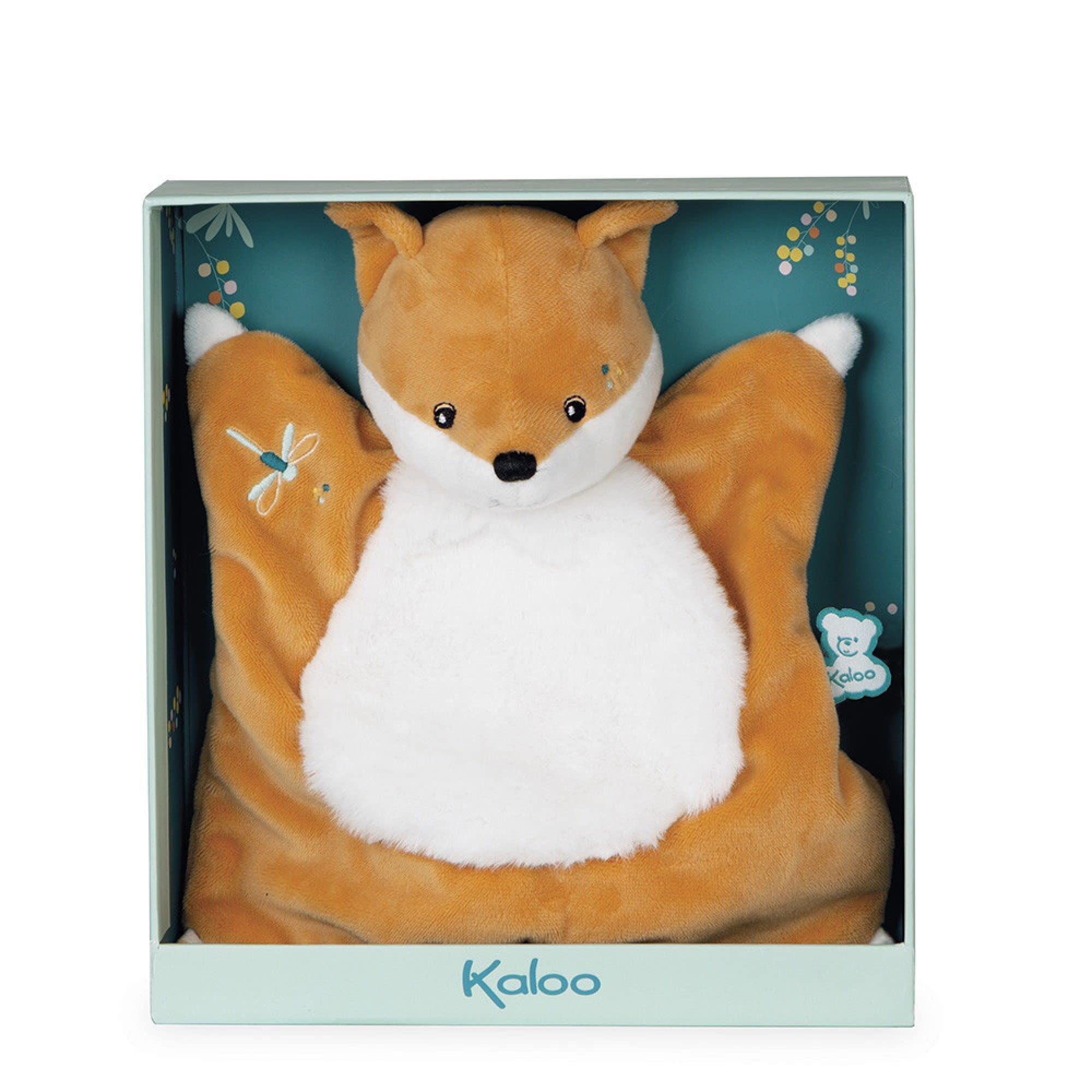 Kaloo FRIPONS - SQUARE DOUDOU FOX LEONARD - 20CM