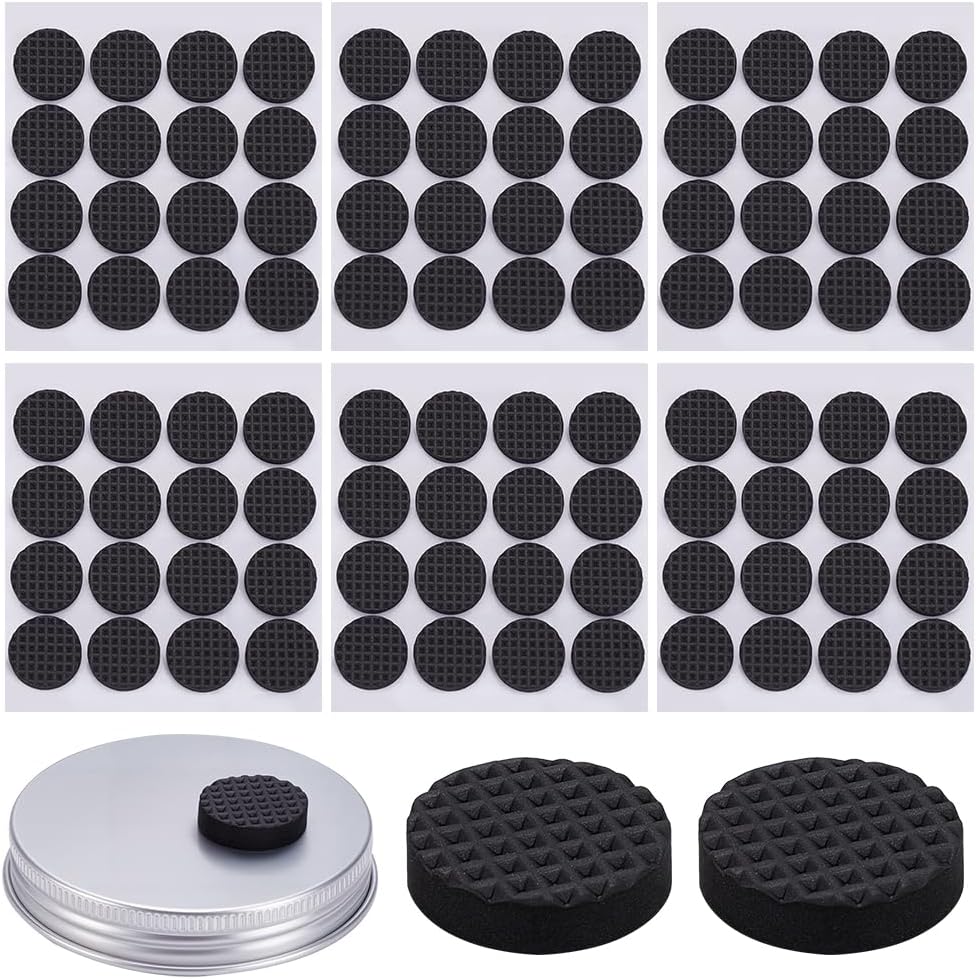 FREEBLOSS 112pcs Injection Ports Adhesive Backed Grid Self Injection Device for Mushroom Spawn Liquid Culture Lids