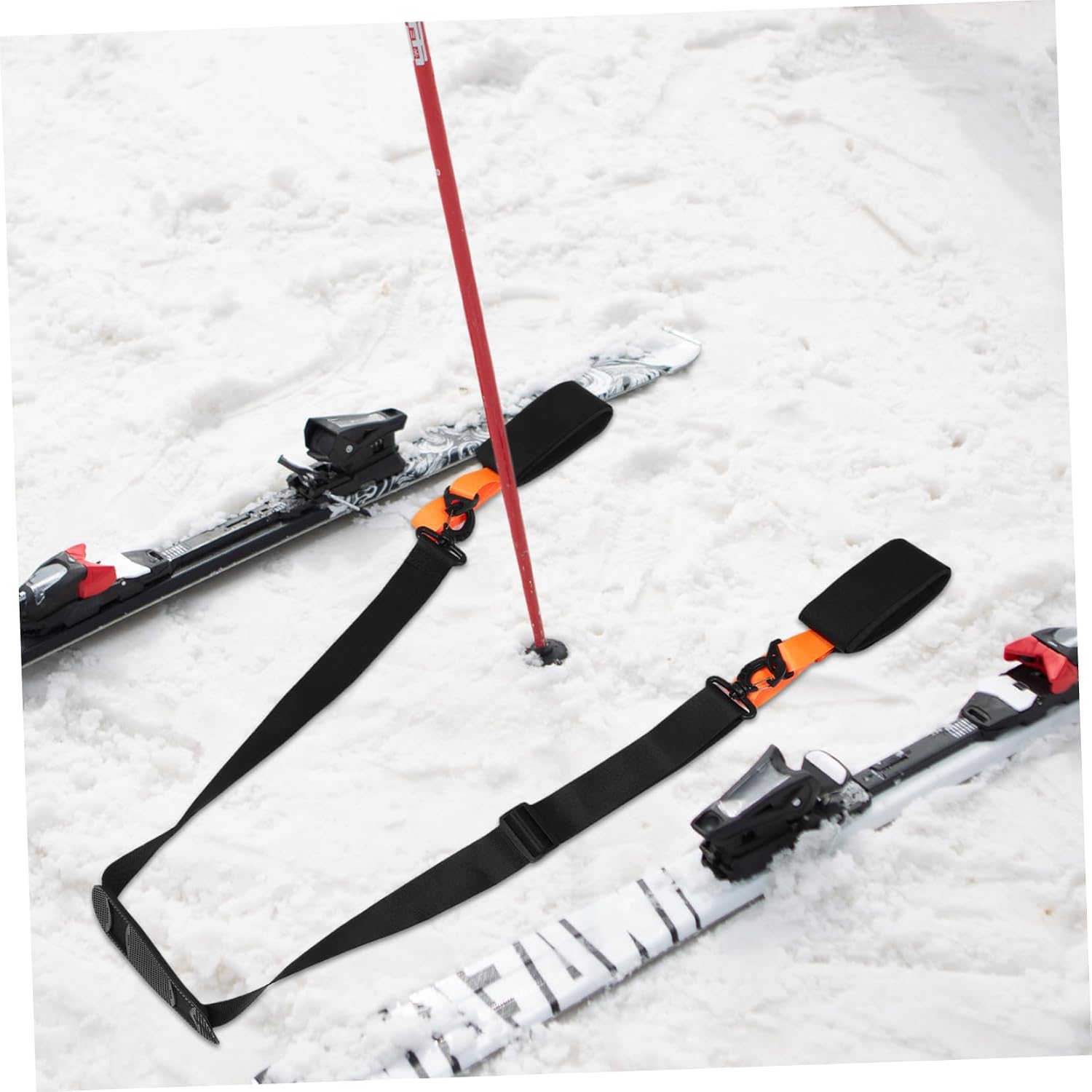 Toddmomy Adjustable Snowboard Shoulder Carry Strap Ergonomic Ski Board Strap for Comfortable Transport Pu Flexible for All Lightweight Convenient Snow Ski Accessory