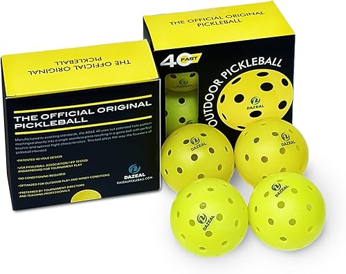 Miniatura 5 de 40-Hole USAPA Pickleballs  Durable Outdoor Balls for Clubs & Beginners, Precision Drilled Holes & Seamless Design for Consistent Performance