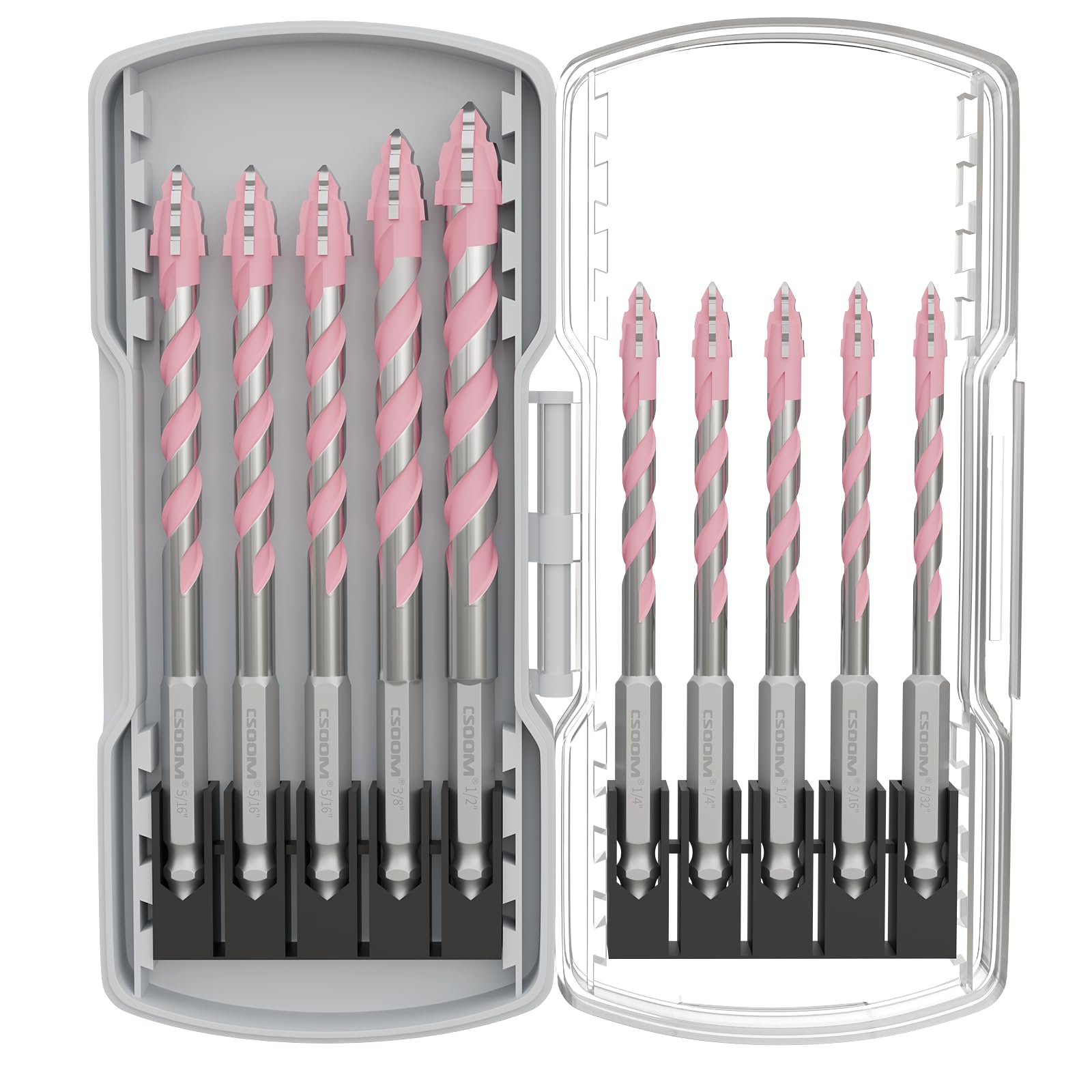 CSOOM Masonry Drill Bit Set - 10 Pieces -9 CSOOM Masonry Drill Bit Set - 10 Pieces -9