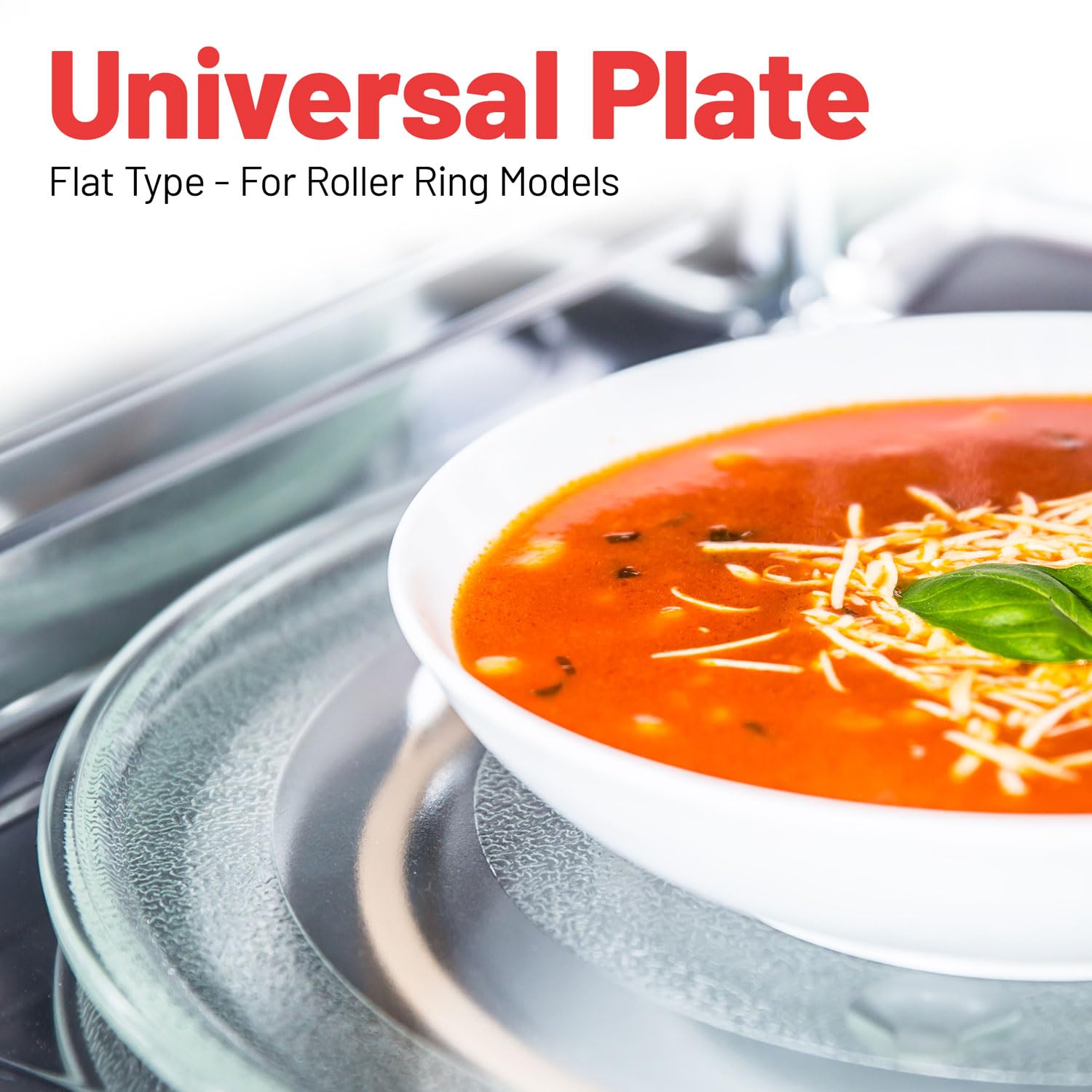 Piatto Girevole Universale Per Microonde In Vetro Con 3 Supporti Da 245 Cm 87124183 - Foto 6