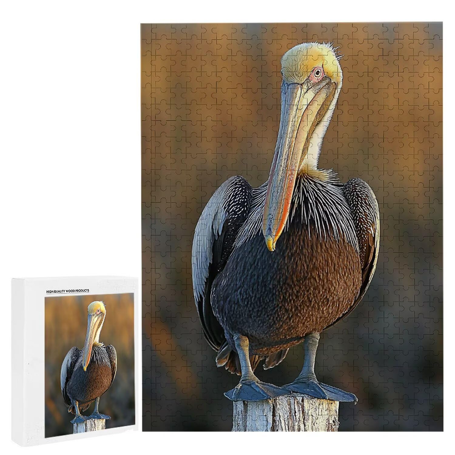 1500 Pezzi di Puzzle, Pelicano1500 Pezzi di Puzzle per Adulti, Regalo di Anniversario, Regalo di Natale, Decorazione Della Casa, Prevenzione Della Degenerazione Cerebrale Negli Anziani v-803