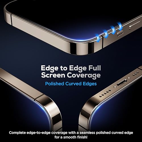 Miniatura 6 de Upcommon UARMOR - Protector de pantalla de privacidad de vidrio para iPhone 15 Pro (6.1 pulgadas) 9H de vidrio templado de alta calidad con kits de