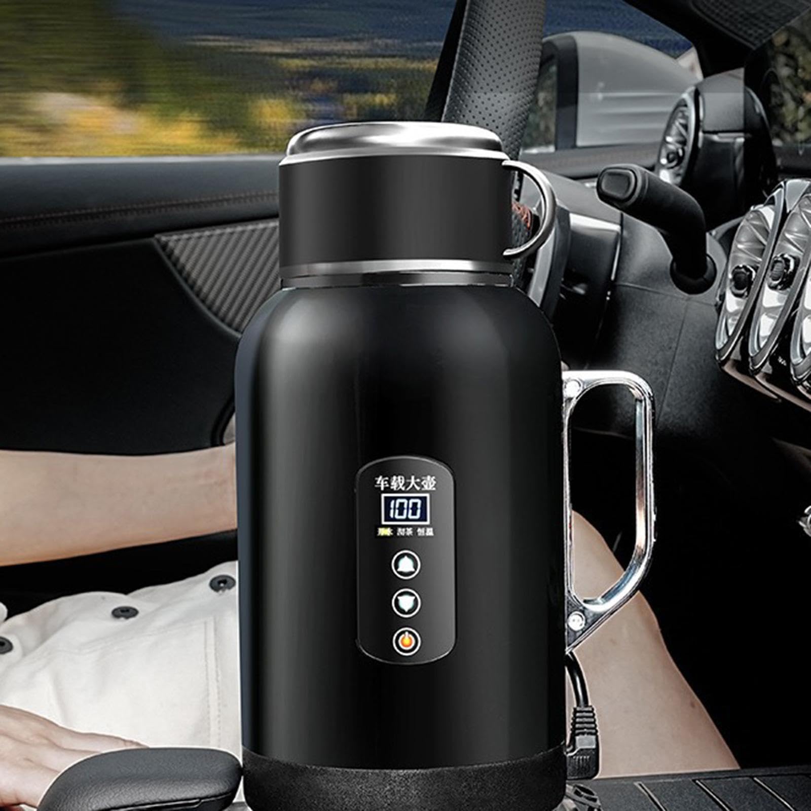 Scaldabagno per auto con Per sistema di regolazione della | garantisce la temperatura dell'acqua per viaggiatori felici durante lunghi viaggi Bollitore elettrico per auto da 12 V/24 V,