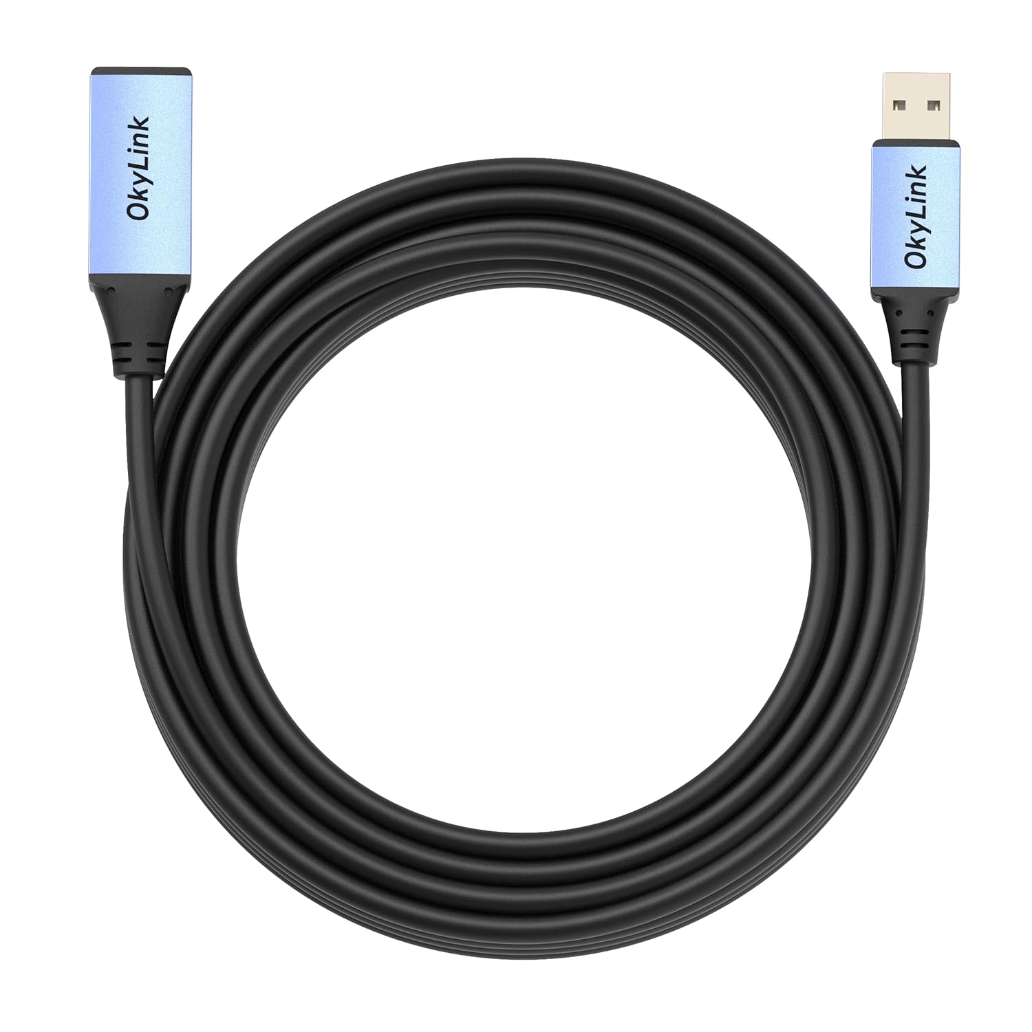 OkyLink 32ft(10M) Active USB 2.0 Extension Cable A Male to A Female 480Mbps for Printer, Mouse,Keyboard,Scanner,Camera
