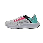 Nike Men's Air Zoom Pegasus 38 Running Shoe, White/Wolf Grey-Hyper Pink, 7.5 M US