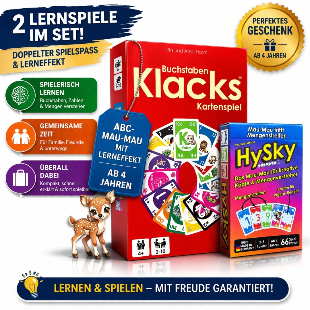 Buchstaben Klacks & HySky | Lernen trifft Fantasie