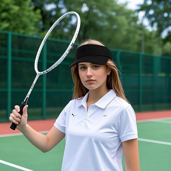 Topbuti 2 Pcs Visors for Women Men Sports Sun Visor Hats Cotton Tennis Golf Visor Hat UV Protection Summer Beach Baseball Cap