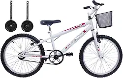 Bicicleta Aro 20 Bike Infantil Meninas feminina cesta rodinhas Saidx