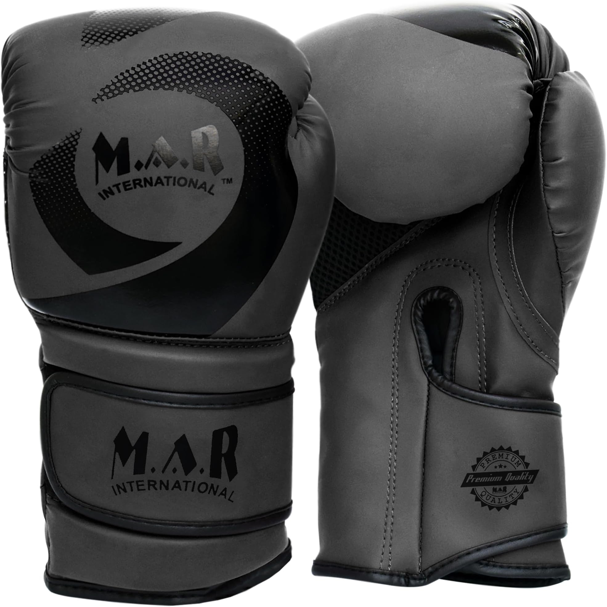 MAR | Boxing & Kickboxing Gloves for Men, Women & Kids | Rex Leather, Thumb Lock, Sparring, Training & Bag Work Gloves | MMA, Muay Thai, Martial Arts | 4oz–16oz | Breathable & Durable