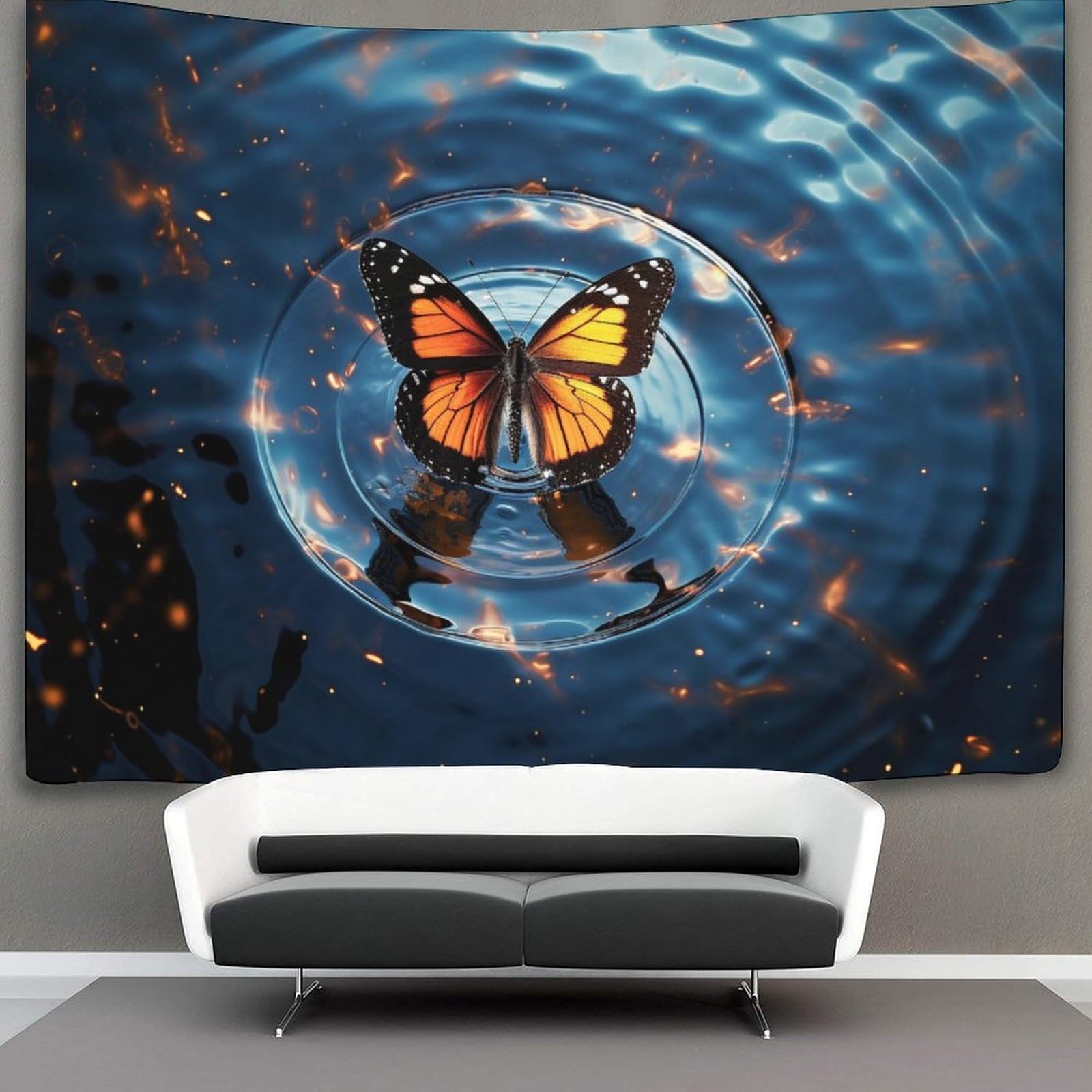 kaiyun Butterfly Tapestry, Wall Hanging,Wall Art for Bedroom Aesthetic Home Decoration for Living Roombedroom 130cmx150cm