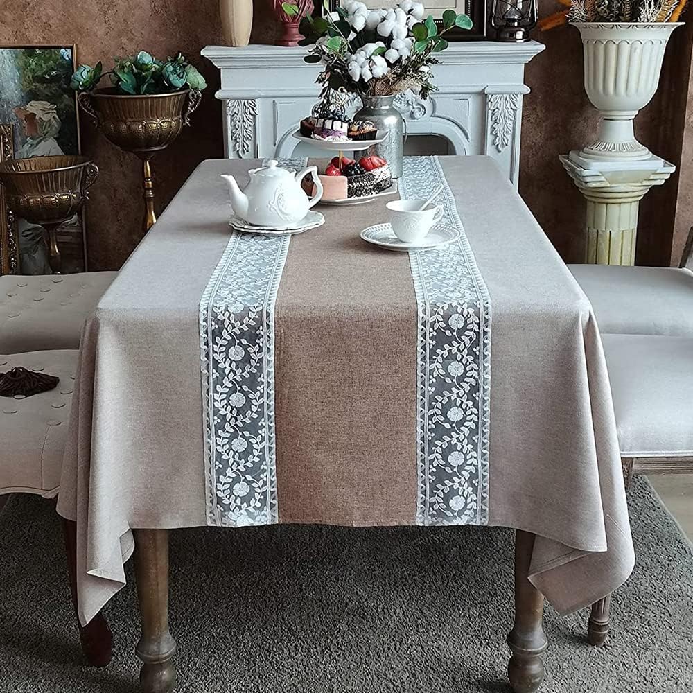 ARTABLE Lace Table Cloths Rectangle Fall Antique Flower