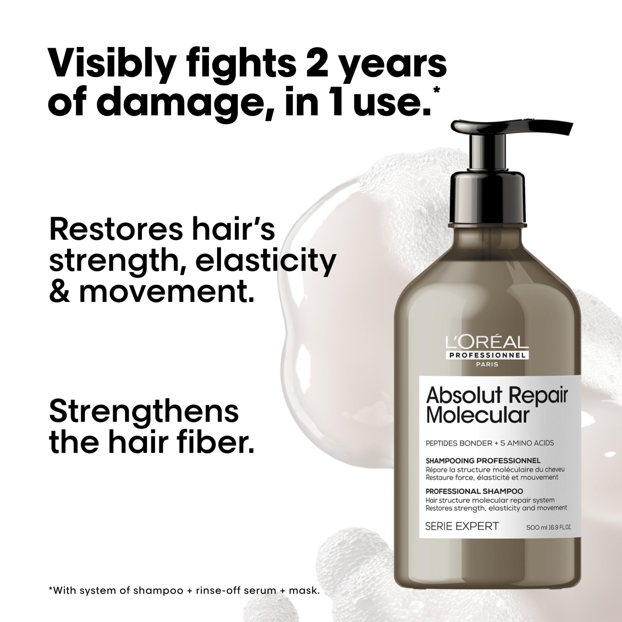 L'Oréal Professionnel Absolut Repair Molecular Shampoo for Damaged Hair