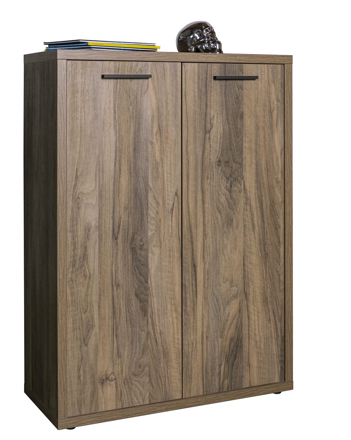 Composad | Coppia di Ante della Linea Davinci Brera, (LxAxP) 75x104,70x1,60 cm, Colore Noce Brera, Made in Italy