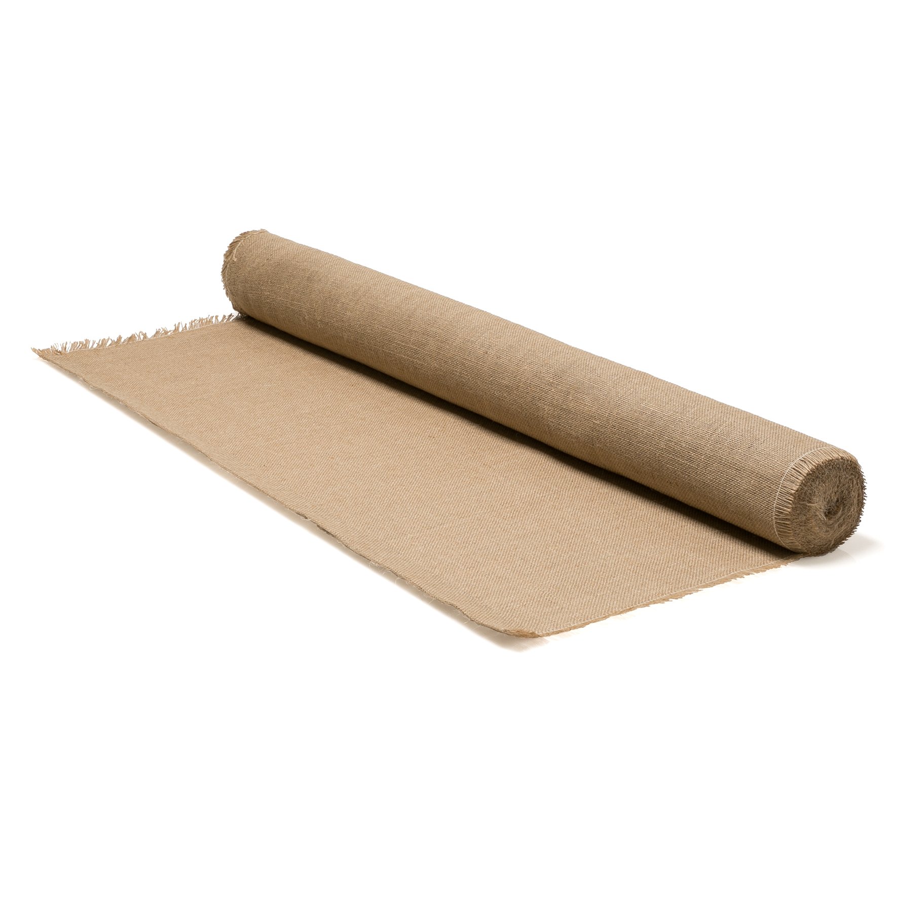 Toile de Jute teinte naturelle, 275 gr/m², rouleau 1 m x 10 m, La Cordeline CJN11C, pour jardinage, emballage ou bricolage, Marron