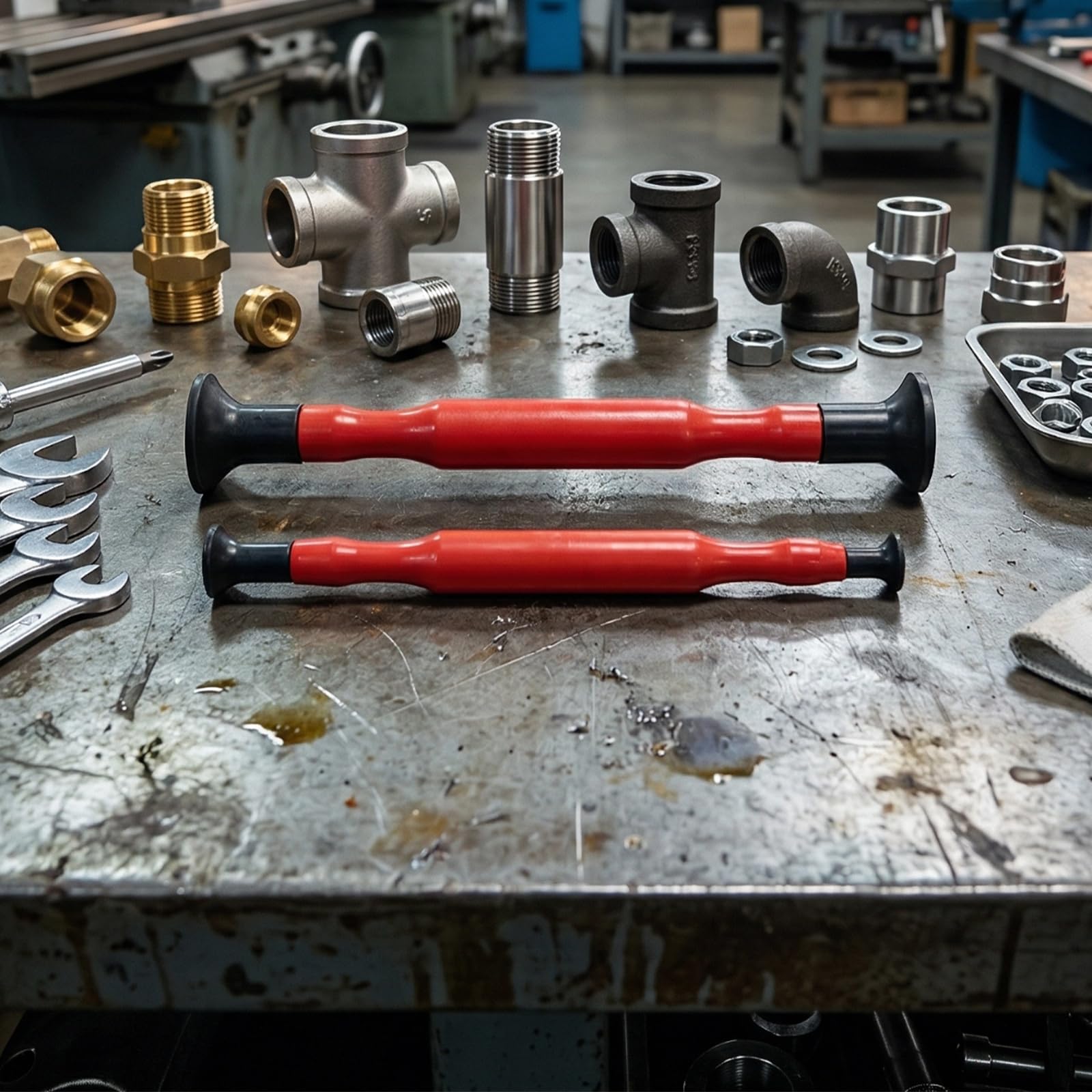 Kit usinage soupapes 2 pièces avec 8 ventouses, pâte à polir, tournevis, meulage & compresseur ressorts - Outil de réparation automobile professionnel d'entretien moteur