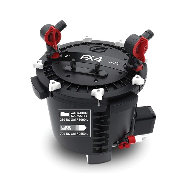 Fluval Filtro Externo Fx4 2650 Lph, 1000 L