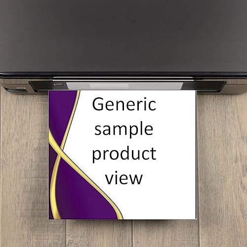 Miniatura 5 de Spirit Border - Membrete láser y de inyección de tinta, papel de borde certificado (100 certificados, moradodorado)