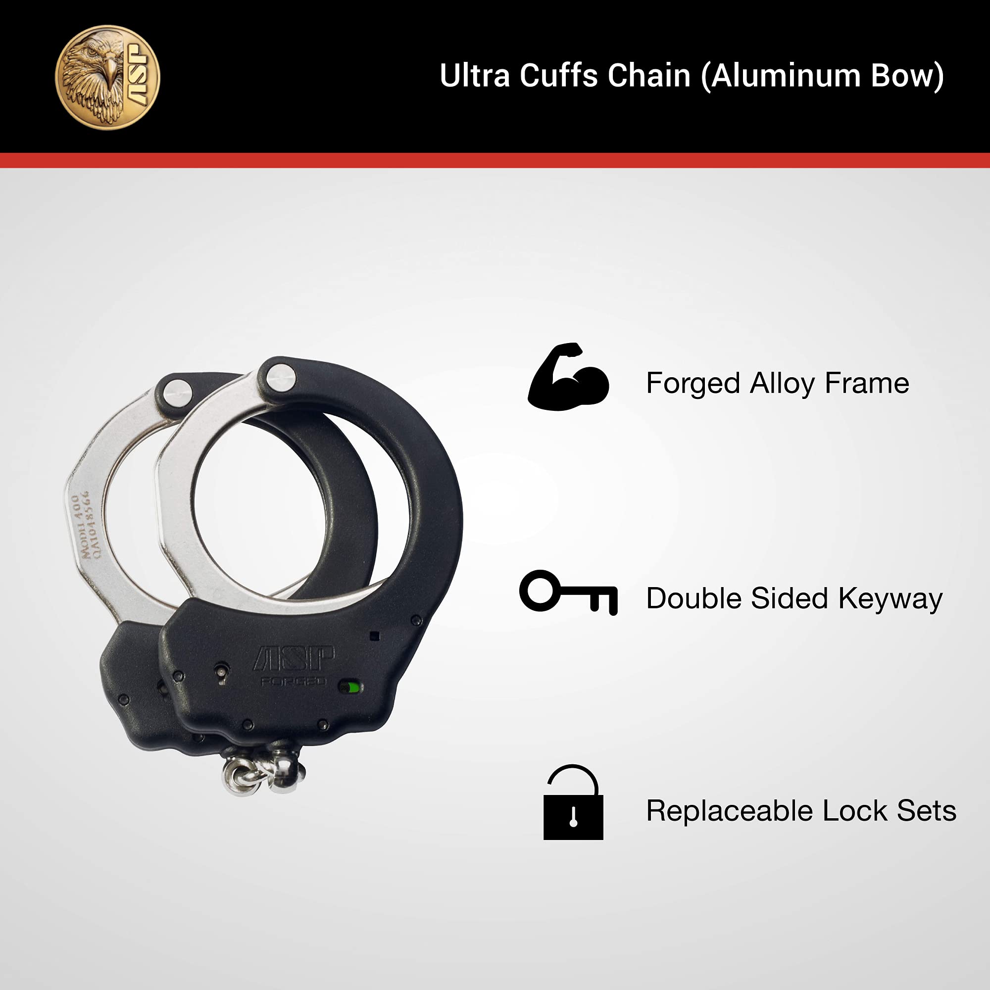 Buy ASP Ultra Chain Handcuffs, DoubleLocking Handcuffs, Colored