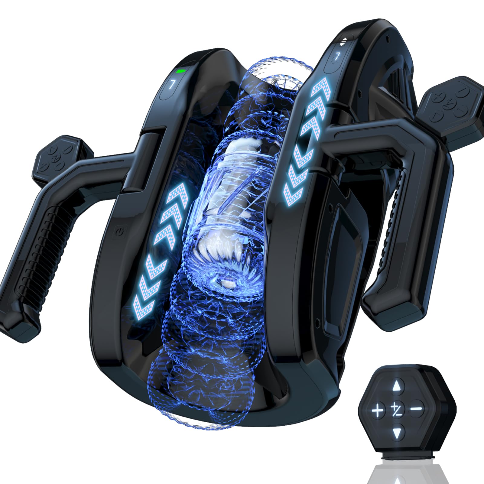 Male Masturbator Male Sex Toys for Men, jodiyece Adult Toys Pocket Pussies 7 Thrusting &amp; Speed Modes with Handle 3D Stroker Masturbators Sex Blowjob Machines &amp; Devices LCD S&amp;M Ticklers