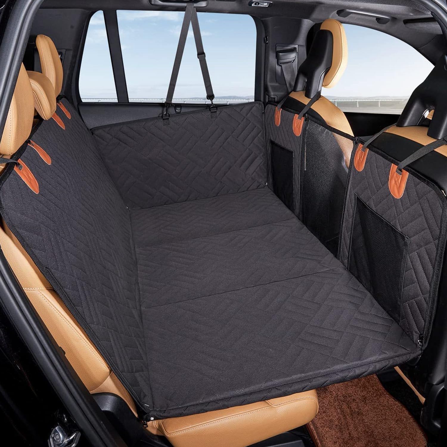 Non-Inflatable Car Bed Mattress, Folding Portable Back Seat Extender, Dog Car Seat Cover, Travel Camping Mattress for Sleeping, for Car/SUV/Truck