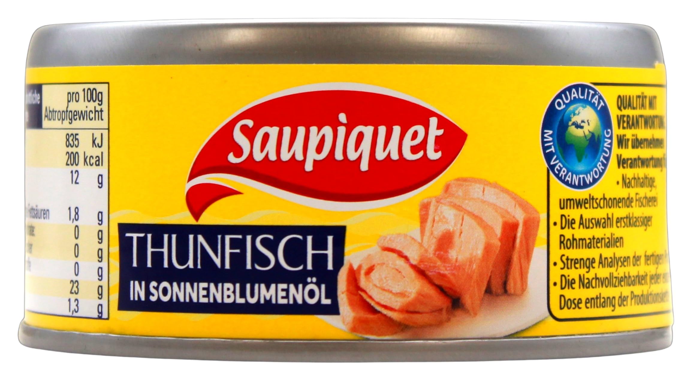Saupiquet Thunfisch in Sonnenblumenöl, 24er Pack (24 x 140g)