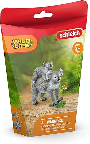 Miniatura 3 de Schleich Wild Life - Figura de koala para madre y bebé, juguete de animal auténtico y altamente detallado, duradero para la educación y el juego