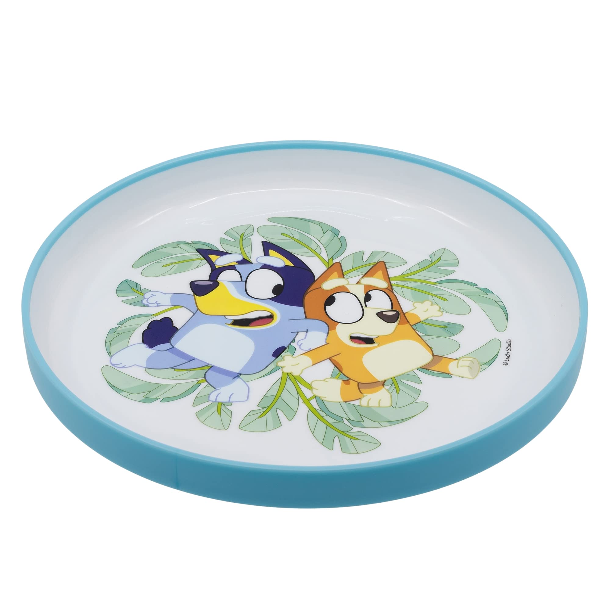Image secondaire de Assiette Antidérapante Bicolore Bleu pour Enfants - Sans BPA