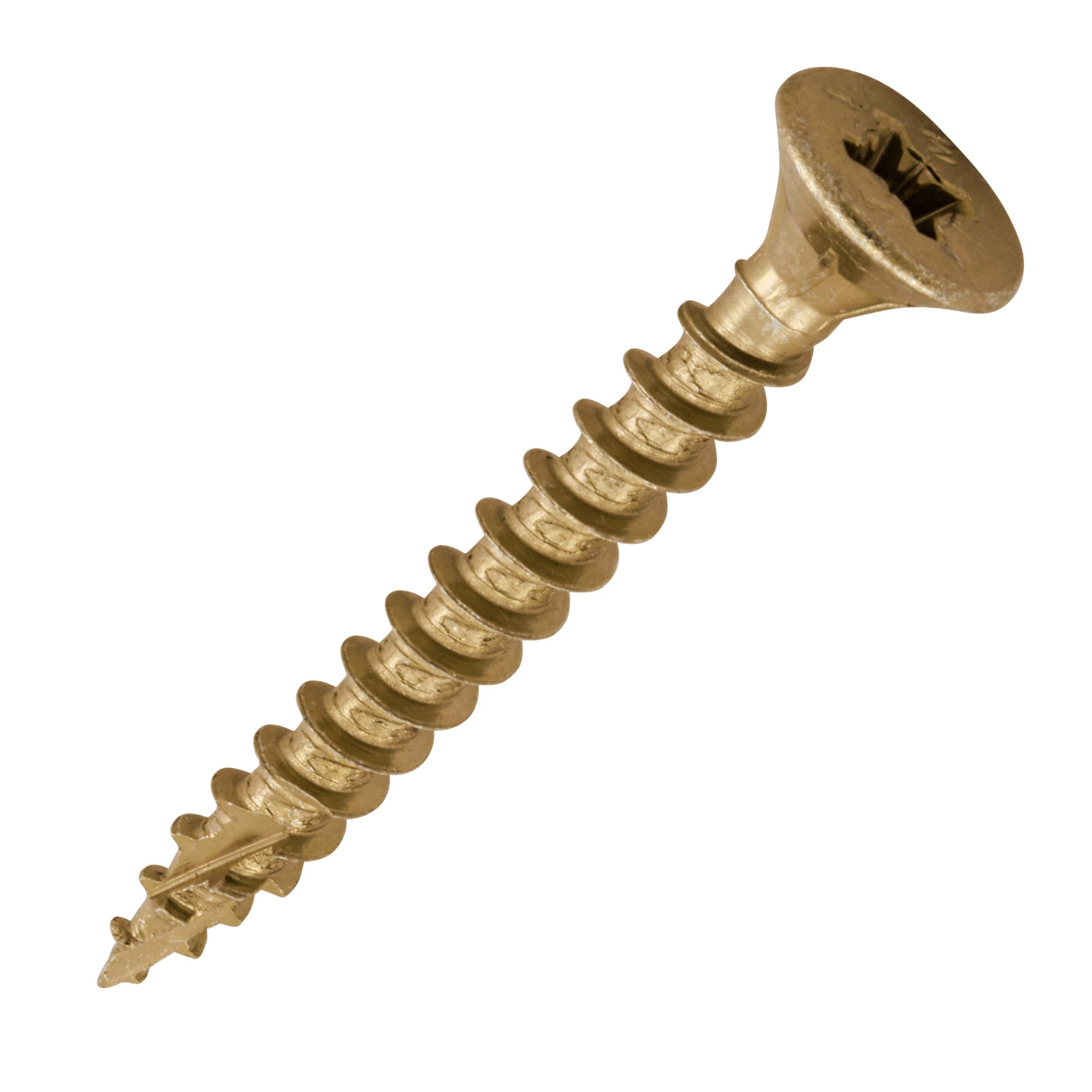 Timco 50040C2 C2 Classic Wood Screw Pz2 Csk Zyp 5.0 X 40Mm Box Of 200 Yellow