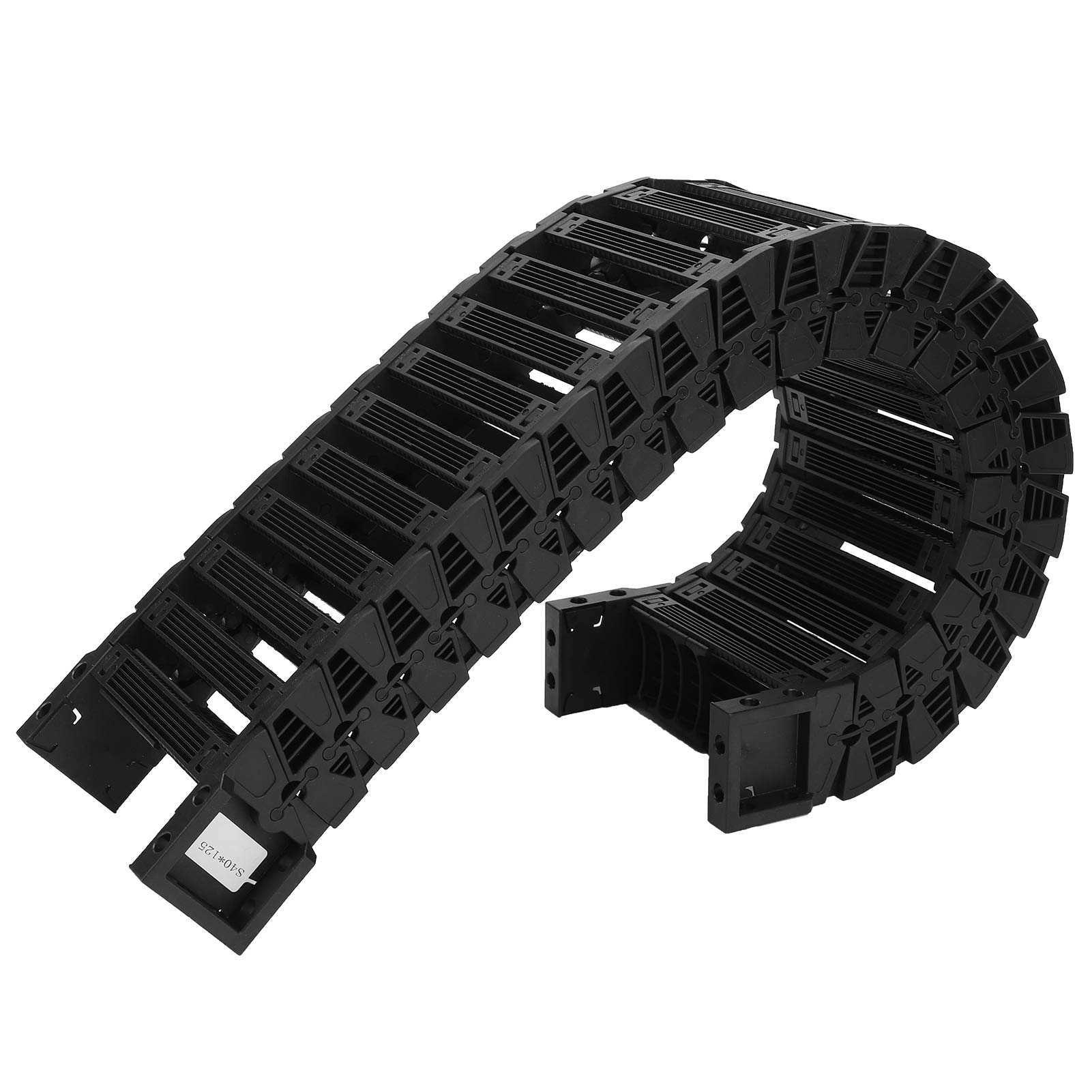 Cable Drag Chain S40 Series Flexible Nested Drag Chain Cable Wire Carrier Bridge Type Towline 0.7 1m Detachable Combinable Chains (S40*125 Length 1m)